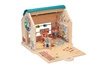 LILLIPUTIENS Drewniana rozkładana Szkoła z 3 figurkami i akcesoriami 3 lata+