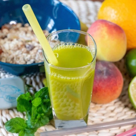 Fommi Słomki Wielorazowe Grey/Yellow 2 szt