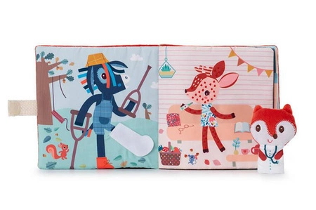 LILLIPUTIENS Książeczka aktywizująca z mini-pacynką Doktor Lisiczka Alice 12 m+