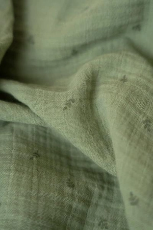 Little Dutch Otulacz muślinowy 120x120 cm Blueberry Leaves