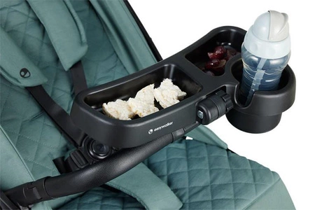 Easywalker Jackey XL Przestronny, samoskładający się wózek spacerowy z kołami XL Forest Green