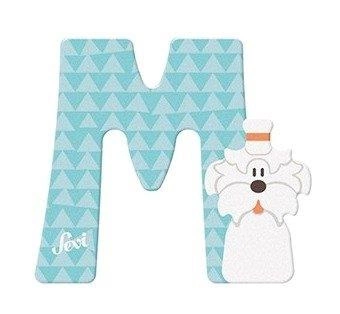 Mały alfabet Głoska M pies maltański 83013-Sevi, Literki dla dzieci