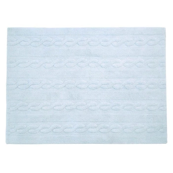 Lorena Canals Dywan bawełniany Trenzas Soft Blue 120 x 160 cm