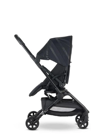 MINI by Easywalker Buggy TURN Kompaktowy wózek spacerowy z obrotowym siedziskiem 360° Oxford Black (z osłoną przeciwdeszczową w zestawie)