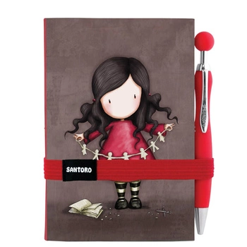 Miękki notes z długopisem - Gorjuss - Family in a book