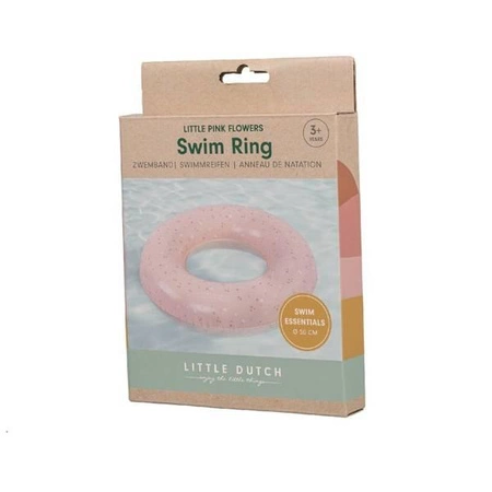 Little Dutch Koło do pływania Little Pink Flowers 50cm 2008701