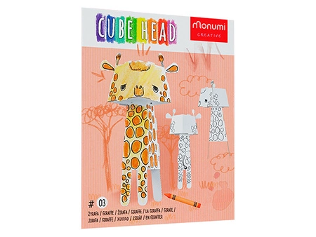 Kolorowanka 3D Cube head Żyrafa 3l+ MONUMI
