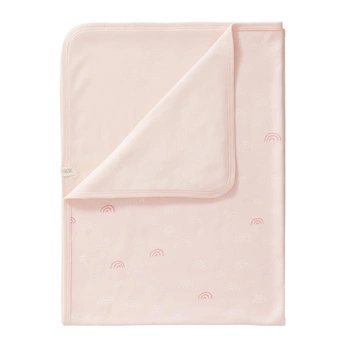 Fresk Kocyk z bawełny organicznej 80 x 100 cm Tęcza Chintz rose