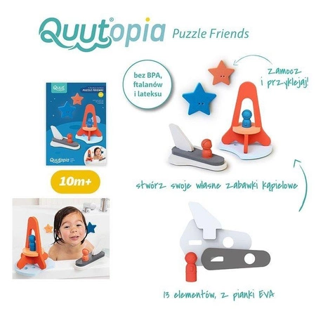 QUUT Zestaw puzzli piankowych 3D Quutopia Wyprawa na księżyc
