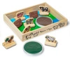 Stempelki Mój pierwszy drewniany zestaw pieczątek Zwierzęta na farmie Melissa and Doug 12390-MD