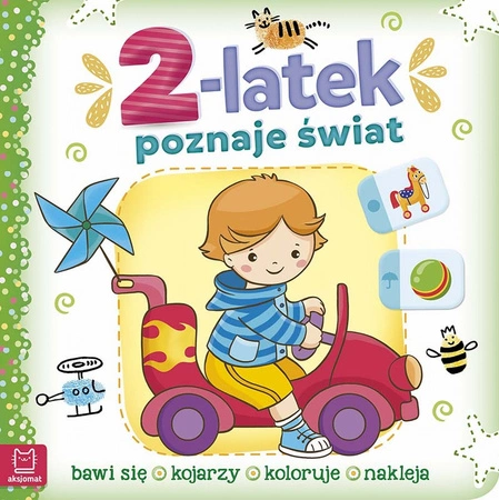 2-latek poznaje świat bawi się nakleja rozwiązuje quiz