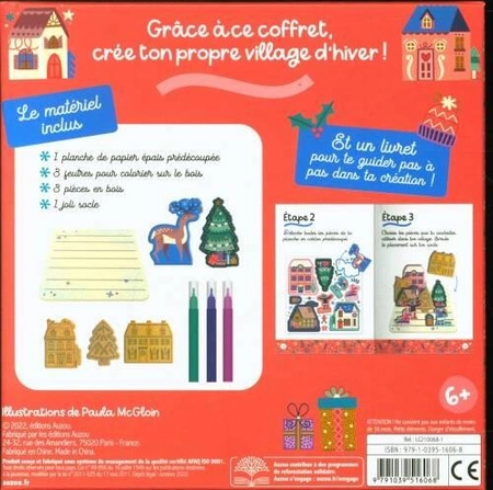 Auzou Zestaw DIY Drewniane świąteczne ozdoby 16068