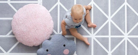 TODDLEKIND Mata do zabawy piankowa podłogowa Prettier Playmat Nordic Pebble Grey
