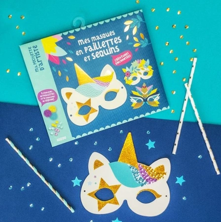 Auzou Zestaw do zdobienia "Cekinowe maski" 506182