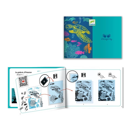 Zestaw artystyczny cyjanotypia OCEAN DJ09353