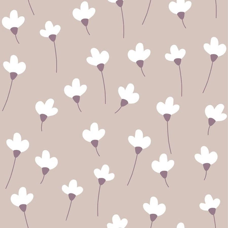 SIMPLE Daisies on powder pink Tapeta