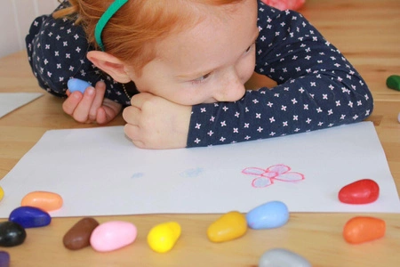 Kredki Crayon Rocks w bawełnianym woreczku - 8 kolorów