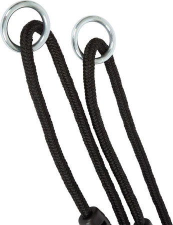 Huśtawka trapez i obręcze gimnastyczne koła Black Line 12409 Small Foot zabawy w plenerze