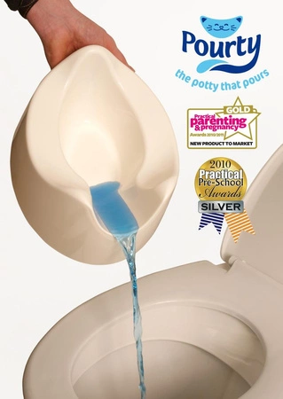 Genialny nocnik Pourty - Szary