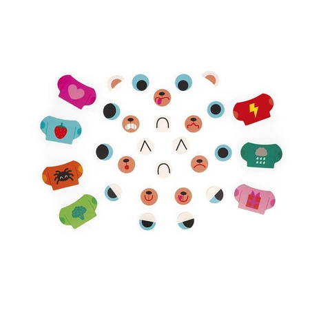 Janod Magnetyczna układanka Emocje Miś 2+