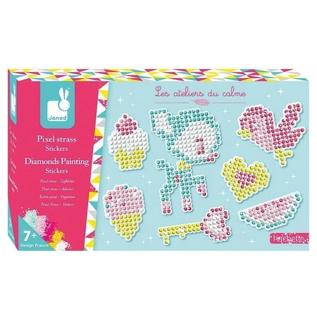 Zestaw kreatywny Cudowne kryształki Naklejki 7+, Janod