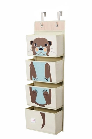 3 Sprouts Organizer Ścienny Wiszący Wydra Brown