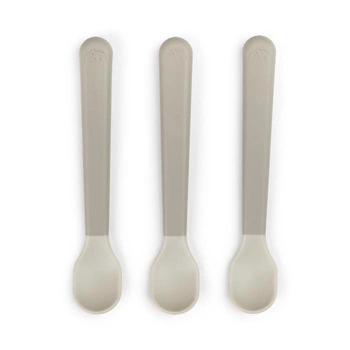 Done by Deer Łyżeczki dla Niemowląt Easy-grip 3szt Foodie Sand