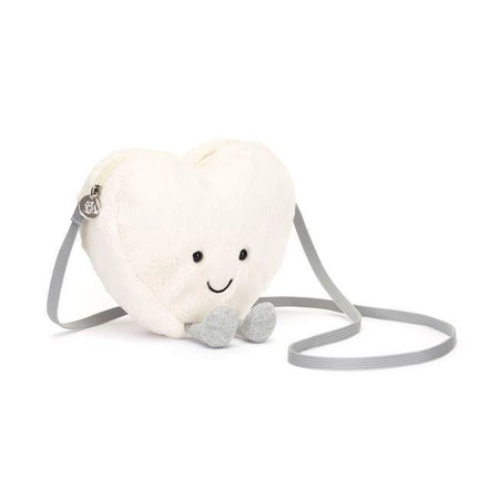JellyCat - Torebka na Ramię Serce Kremowe 17 cm