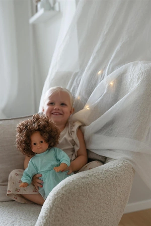 Duża lalka interaktywna Lillan brunetka odgrywanie ról dla dzieci Skrållan