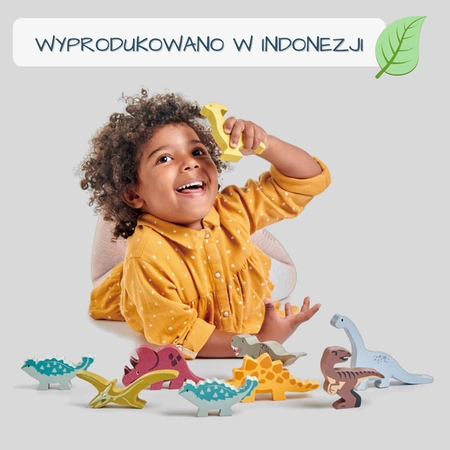 Drewniane figurki do zabawy - dinozaury, Tender Leaf Toys