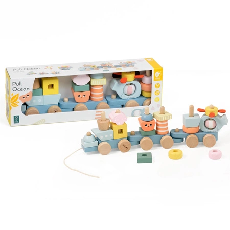 CLASSIC WORLD Montessori Kolejka Ocean Drewniana Układanka