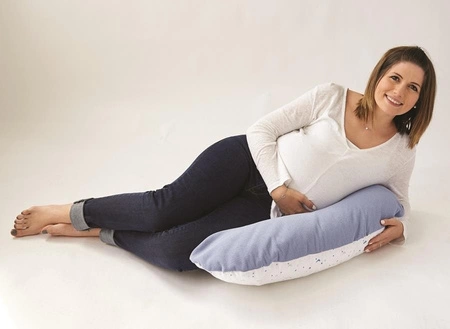 Tineo Poduszka Ciążowa i Poduszka do Karmienia 2w1 Blue