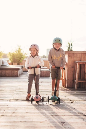 SCOOTANDRIDE Highwaykick 3 LED Hulajnoga składana ze świecącymi kółkami 3+ Rose