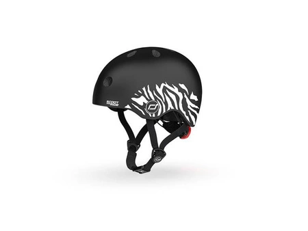 SCOOTANDRIDE Kask XXS-S dla dzieci 1-5 lat Zebra