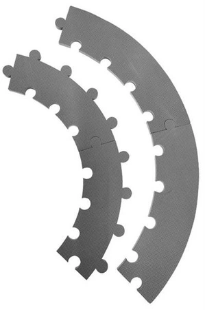 Baby Dan – Mata piankowa do zabawy - okrągła, szara