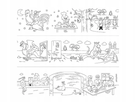 Kolorowanka w rolce Bajki i legendy COLORESCA