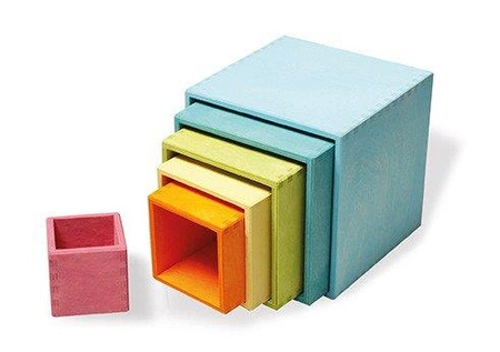 Pudełka, 6 szt., pastelowe, 0+, Grimm's