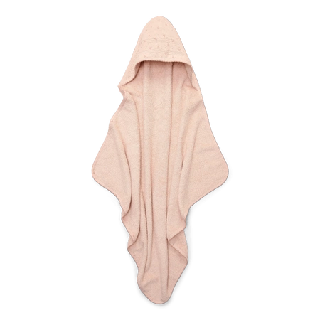 Little Dutch Bawełniany ręcznik z kapturem 100x100 cm Blossom