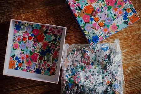 Mudpuppy Puzzle rodzinne Kwitnące kotki 500 elementów 8+