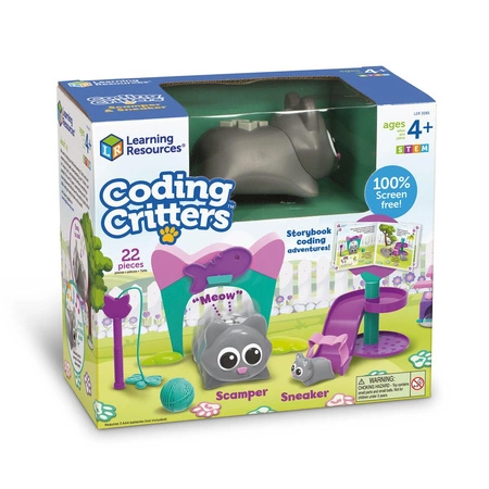 Coding Critters Scamper, Sneaker, Robot do nauki programowania dla dzieci, Kotek