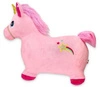 Różowy jednorożec do skakania - z pokrowcem i pompką