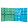 Cleverclixx - Klocki magnetyczne Big Plates Blue Green - 2 el.