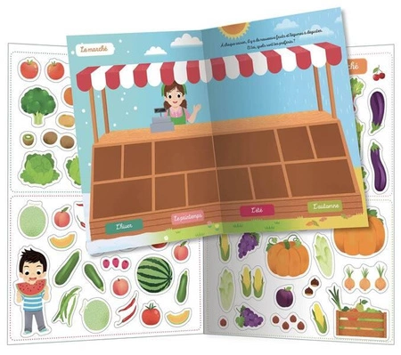 Auzou Zeszyt 250 naklejek "Pory roku" 22007