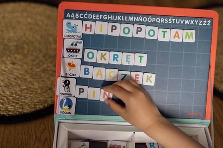 Magnetyczna układanka Polski Alfabet Magnetibook, Janod