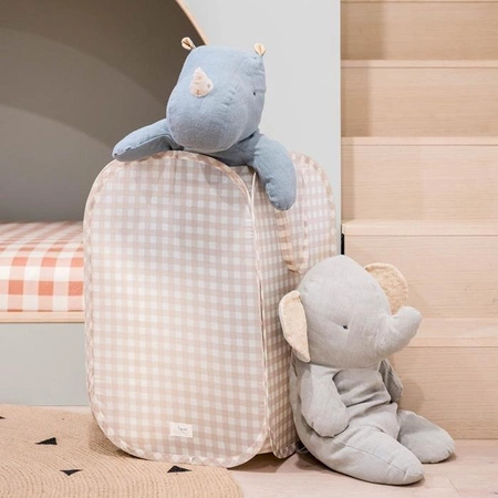 3 Sprouts Kosz Na Pranie i Zabawki Pop-up Gingham Beige
