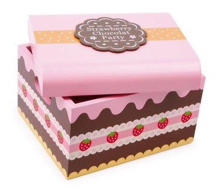 Drewniany kuferek pełen słodkości, small foot - zabawki dla dziewczynek