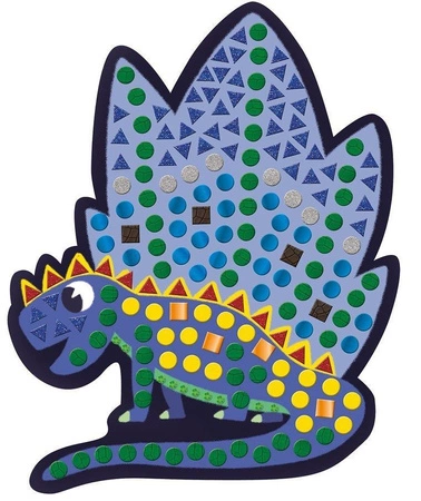 Zestaw kreatywny Mozaika Dinozaury 4+, Janod