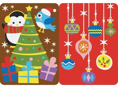 Album do kolorowania piaskiem Świąteczne kartki 5l+ SABBIARELLI