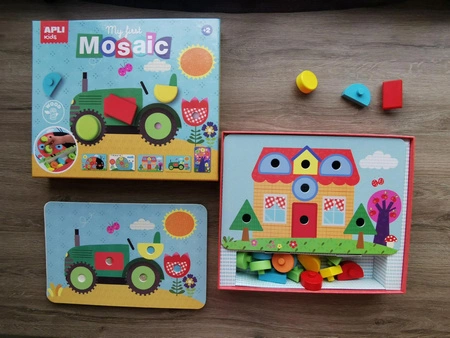 Moja pierwsza drewniana mozaika Apli Kids