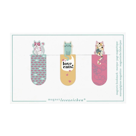 Zakładki magnetyczne - Kochać Koty